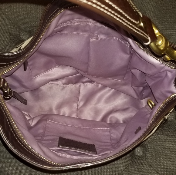 COACH ( F12657) SIGNATURE ZOE HOBO BAG - Picture 4 of 5